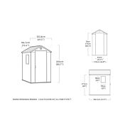 Casetta da esterno Rosa, finitura Marrone