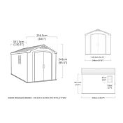 Casetta da esterno, grandi dimensioni, Betulla