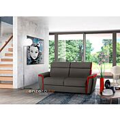 Divano moderno Cervino a 2 posti, con materasso compreso, made in Italy