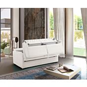 Divano letto Charlie Latte, 3 posti