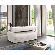 Divano letto Charlie Latte, 3 posti