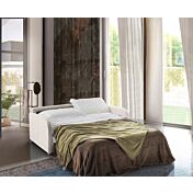 Divano letto Charlie Latte, 3 posti