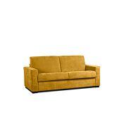 Divano letto 3 posti Giallo grano, sfoderabile