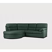 Divano moderno Lhotse, laterale 2 posti maxi con angolo