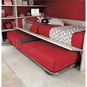 Divano letto Fillet con secondo letto ad estrazione Moretti Compact, Betulla