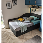Divano letto Bravo Wave Moretti Compact, 1 piazza e mezza, Asfalto