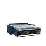 Divano letto modello Denali, sfoderabile a 3 posti maxi finitura Blu