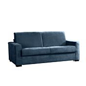 Divano letto modello Denali, sfoderabile a 3 posti maxi finitura Blu