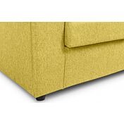 Divano modello Elbrus sfoderabile a 2 posti, colore Giallo Zafferano