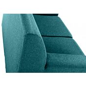 Divano moderno Verde acqua a 2 posti, sfoderabile