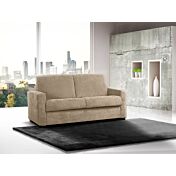 Moderno divano letto 2 posti, tessuto Paglia sfoderabile