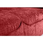 Divano letto K2 in tessuto sfoderabile Amaranto, 2 posti