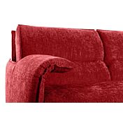 Divano letto K2 in tessuto sfoderabile Amaranto, 2 posti