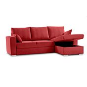 Divano moderno ad angolo, Marmolada, 3 posti, made in Italy