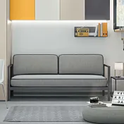 Divano letto Blow per camerette, Antracite e Grigio pietra Zenzero Shop