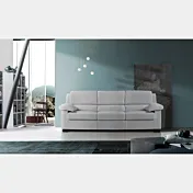 divano tessuto grigio