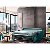 Divano letto 2 posti in tessuto Verde acqua