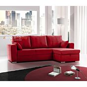 Divano moderno ad angolo, Marmolada, 3 posti, made in Italy