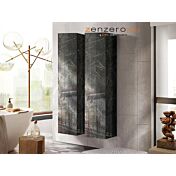 2 pensili bagno sospesi, finitura Marmo Lucido Nero