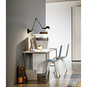 Scrivania doppia postazione in Bianco altea