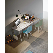 Cameretta da ragazzi in Bianco altea, Agave e Carta da zucchero