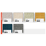 Letto imbottito ecopelle matrimoniale in finitura Fiordaliso e Elephant