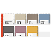 Letto imbottito ecopelle matrimoniale in finitura Fiordaliso e Elephant