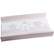 Culla moderna Baloo con ruote, finitura Choco con decori