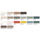 Divano letto con cassettoni libreria in Bianco altea e Corallo