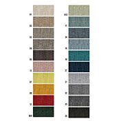 Poltrona di design, finitura Blu in tessuto sfoderabile