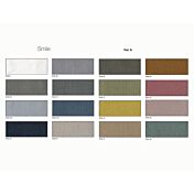 Letto singolo testata su due lati, finitura Salvia e Grigio chiaro