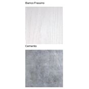 Letto finitura Cemento, composto da due letti singoli a castello a scomparsa