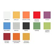 Divano 2 posti oppure divano letto 2 posti, tessuto sfoderabile in finitura rosso fuoco