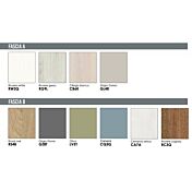 Settimino moderno a 5 cassetti con apertura push-pull, finitura Cenere