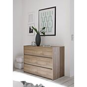 Camere matrimoniale moderna conveniente, finitura Noce Chiaro e Argilla