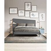 Camere matrimoniali moderne a prezzi bassi, Cadaques e Grigio titanio