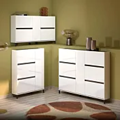 gruppo scarpiere bianco lucido collezione vena