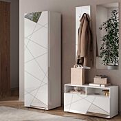 mobili per ingressi moderni bianchi lucido