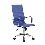 Poltrona presidenziale con braccioli, Blu