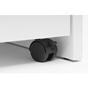 Cassettiera Bianca un'anta, un cassetto