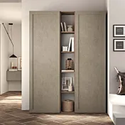 Mobile da ingresso 139x30x186 h cm, Mercure e Argilla, collezione Logica Zenzero Shop