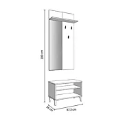 set ingresso moderno con panca
