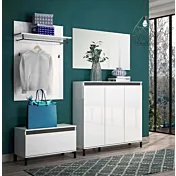 Ingresso bianco lucido e ardesia