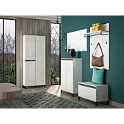 Panca 1 ribalta colore Bianco lucido, Made in Italy