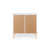 Madia Oslo con 2 ante in finitura bianco e oro