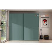 Armadio a 2 ante scorrevoli, finitura Verde Salvia Zenzero Shop