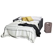 Divano letto moderno, 3 posti in tessuto Antracite