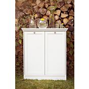 Madia, credenza con 2 ante finitura Bianca