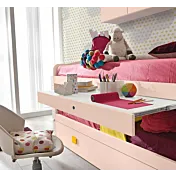 letto peonia con scrivania