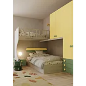 soppalco ad angolo giallo